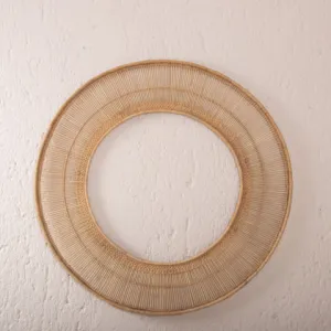 Malawi Sun Circle Mirror | Natural with edge