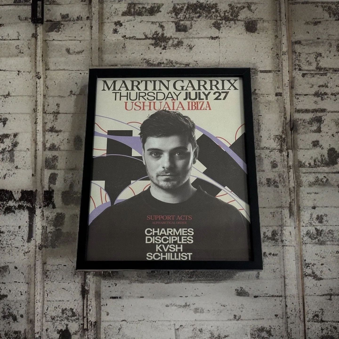 Martin Garrix ~ Ushuaia Ibiza Framed Dj Artwork | Luxury Black Frame