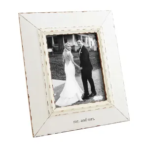 Mud Pie Mr. & Mrs. Distressed Frame