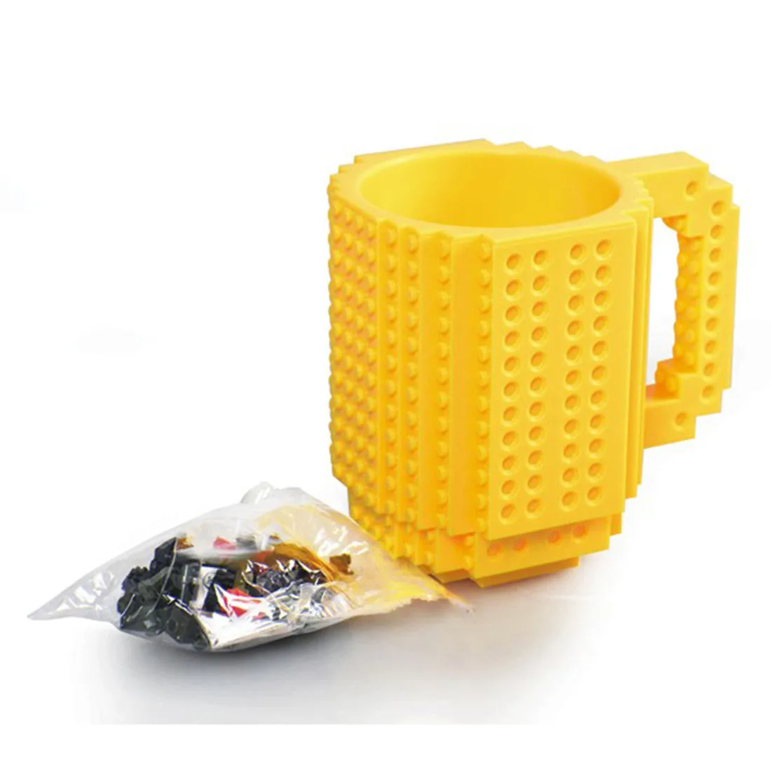 New Fashion Creative Drinkware Building Blocks Mugs DIY Coffee Cup Block Puzzle Mug 350ml Personality Water Cup