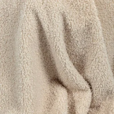 Open Box - Teddy Boucle Throw Blanket Cream - Threshold