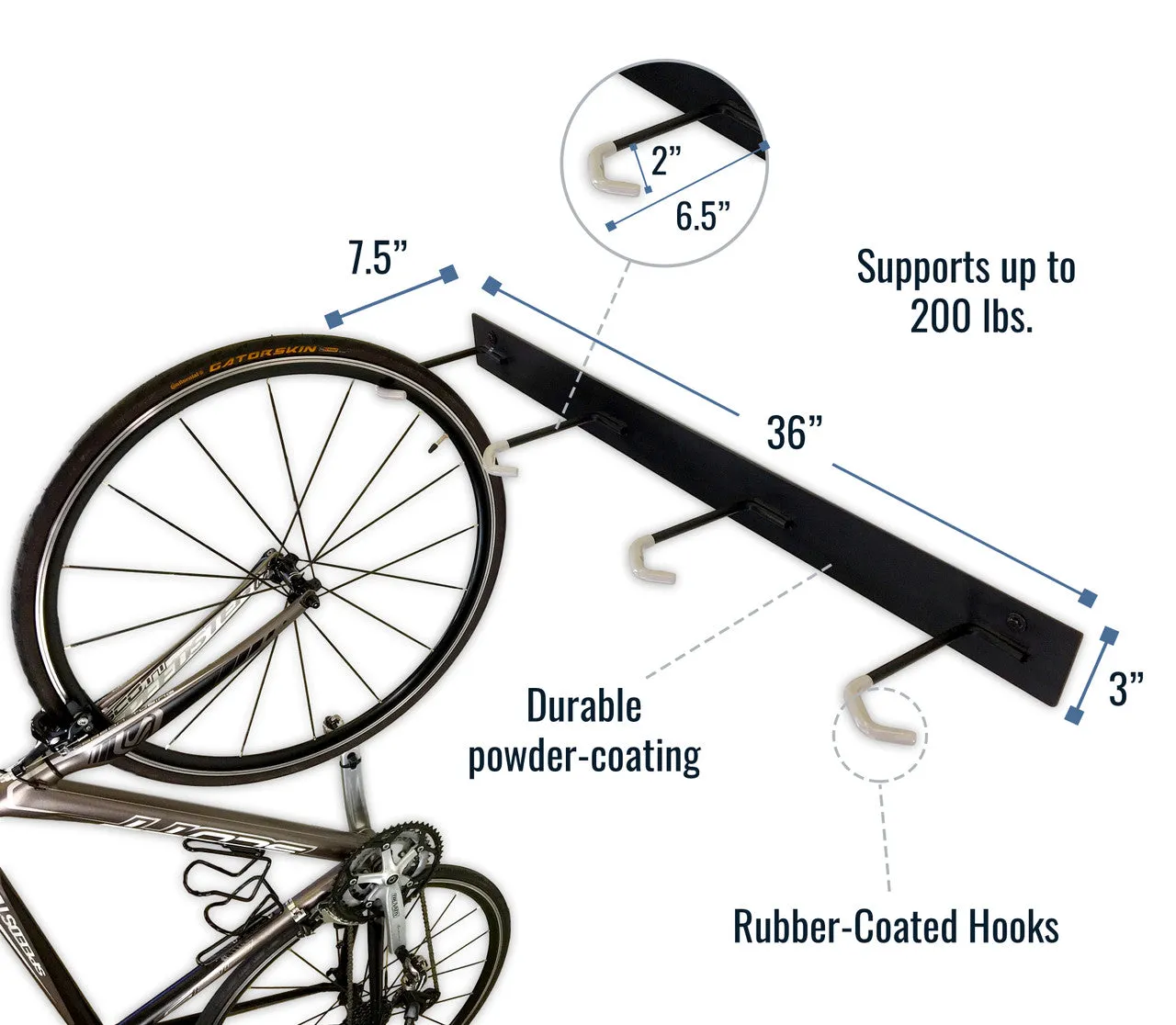 OUTLET | Blackstone Bike Storage Rack | 8 Bikes