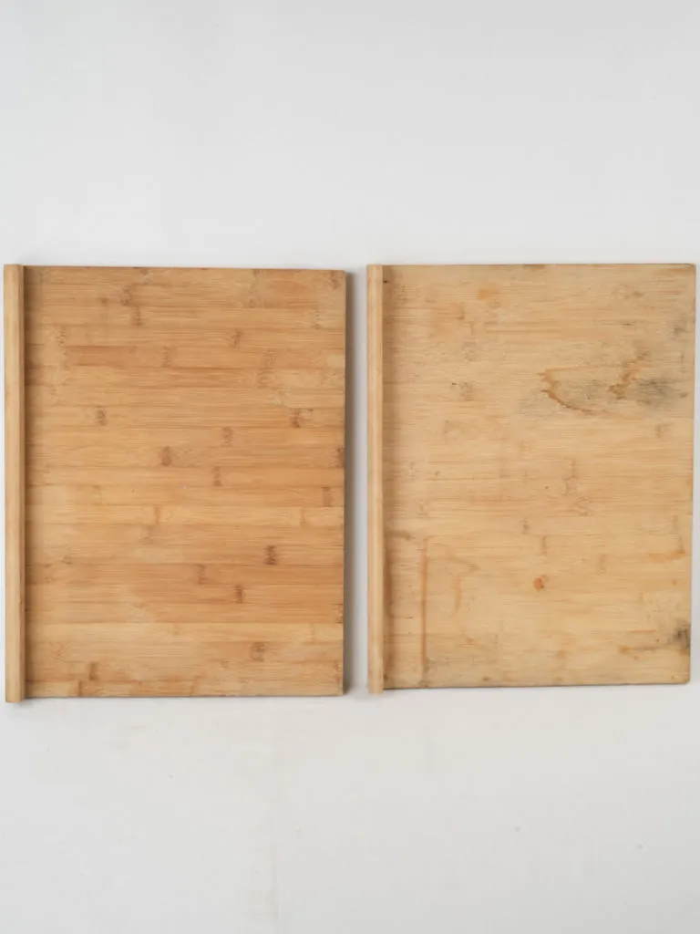 Pair of cutting boards w/ edge to catch onto counter top 17¾" x 13¾"