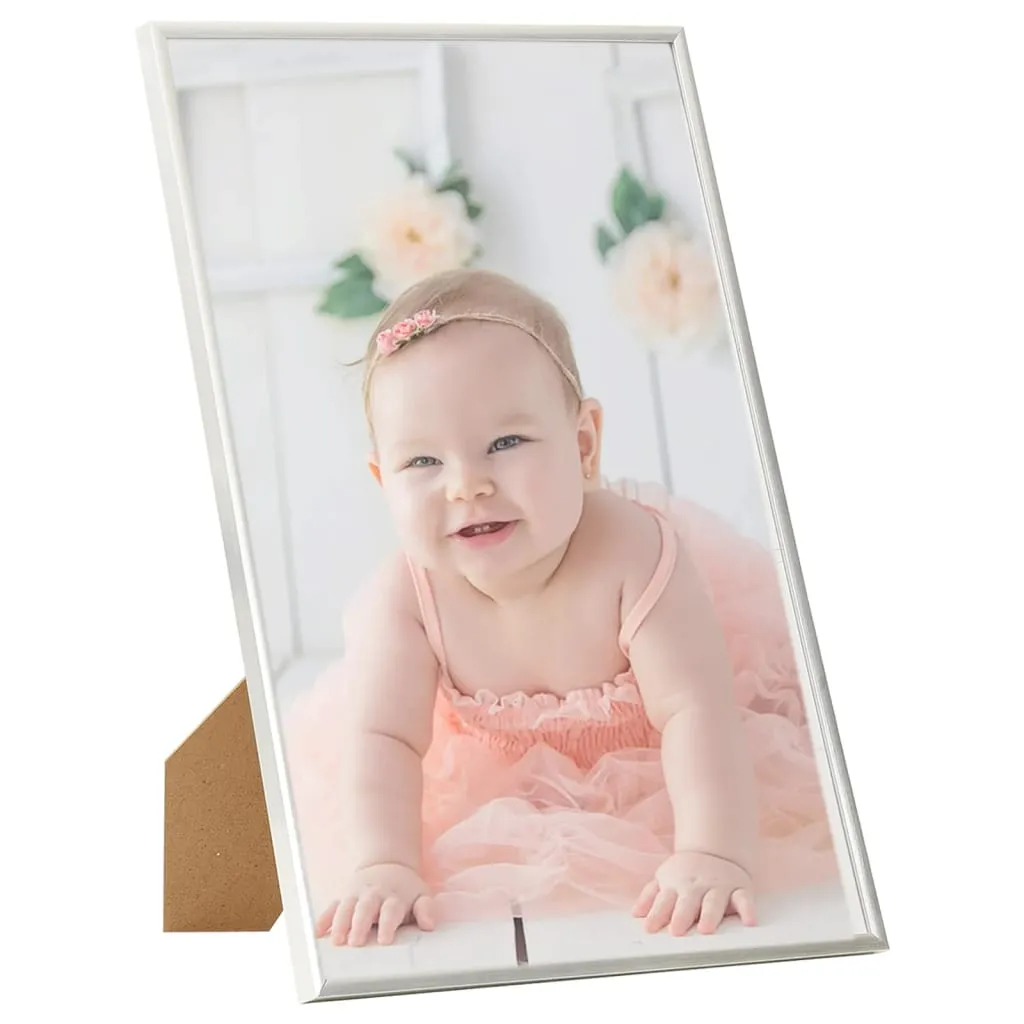 Photo Frames Collage 3pcs for Table Silver 21x29.7cm MDF