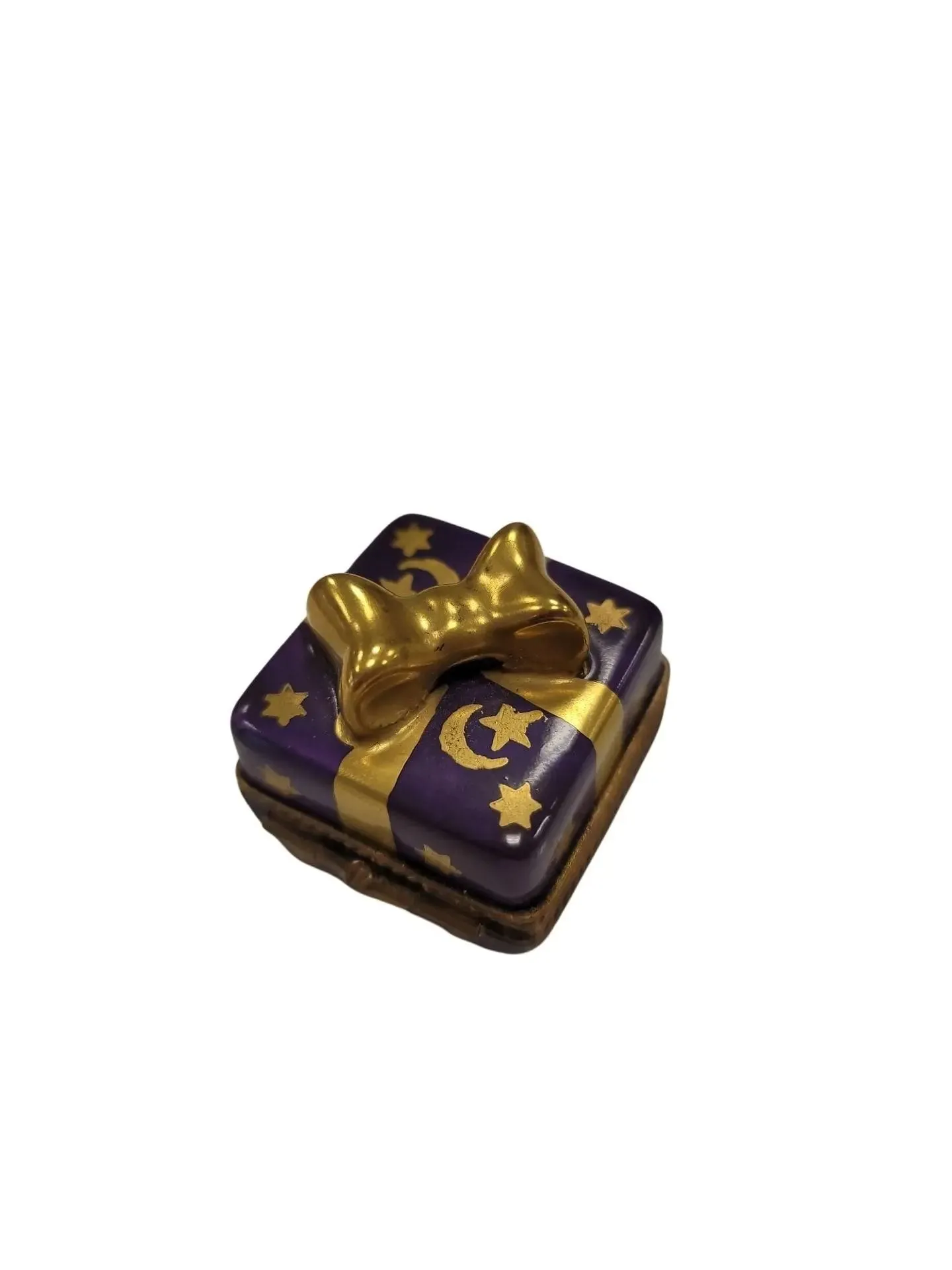 Purple Mini Moon Stars Present Gift Gold Bow