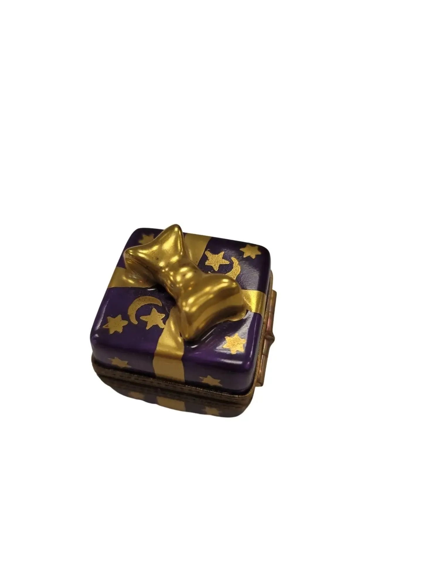 Purple Mini Moon Stars Present Gift Gold Bow