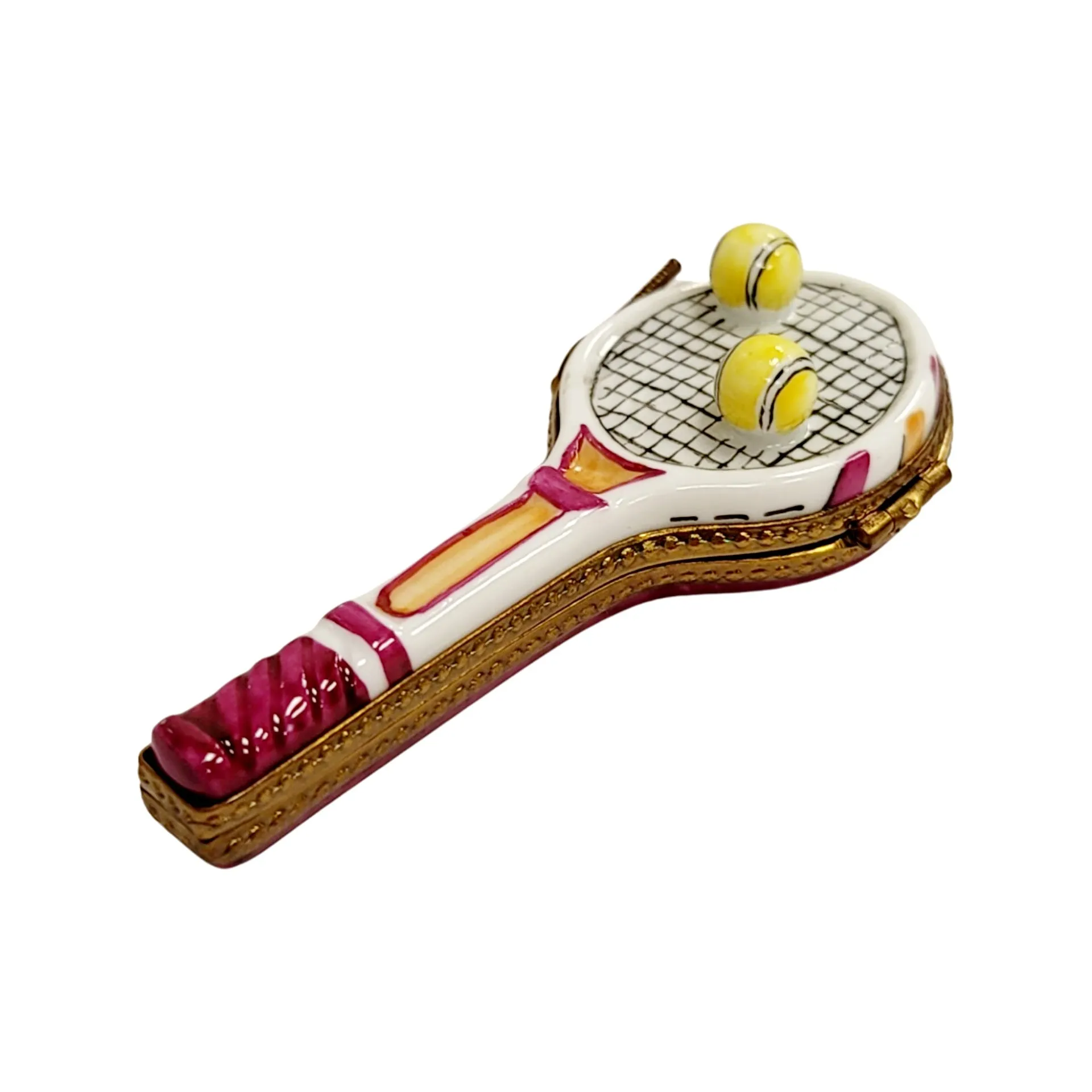 Red Tennis Racquet 2 Balls