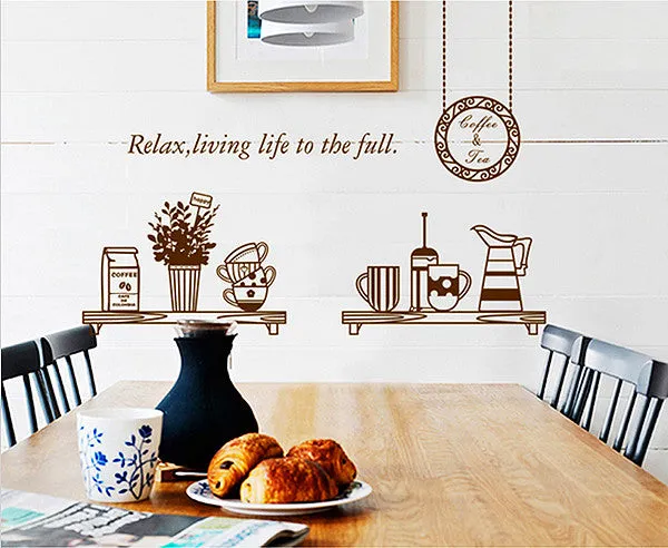 Relax Living Life for The Full Wall Decorative Wall Decal - Vinyl Wall Art Sticker