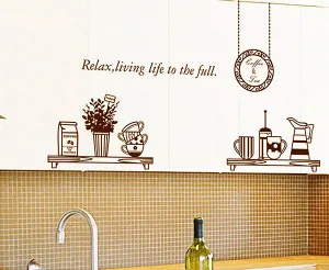 Relax Living Life for The Full Wall Decorative Wall Decal - Vinyl Wall Art Sticker