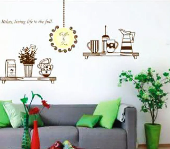 Relax Living Life for The Full Wall Decorative Wall Decal - Vinyl Wall Art Sticker