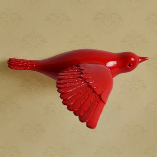 Resin Birds Creative For Wall 3d Sticker