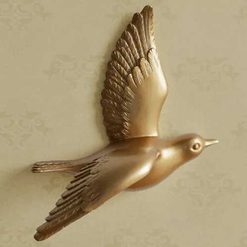 Resin Birds Creative For Wall 3d Sticker