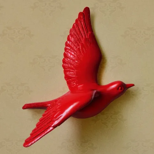 Resin Birds Creative For Wall 3d Sticker