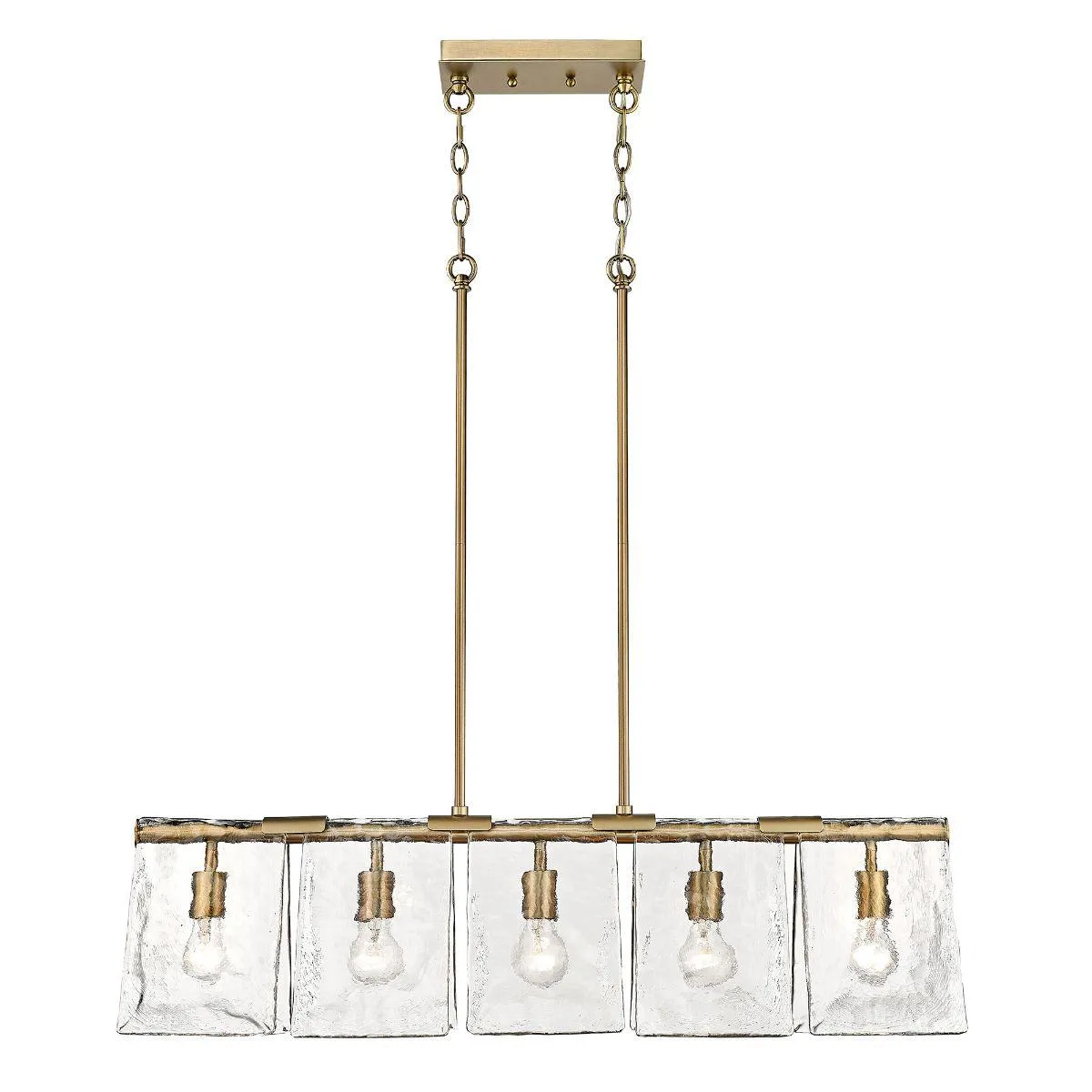 Serenity 38 in. 5 Lights Pendant Light Brass Finish