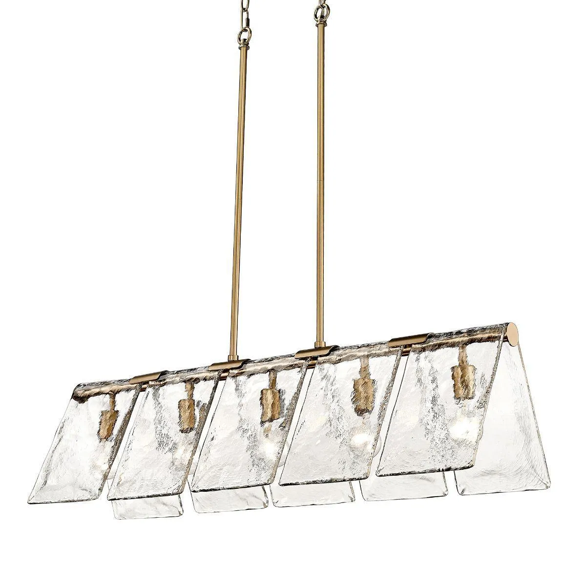 Serenity 38 in. 5 Lights Pendant Light Brass Finish