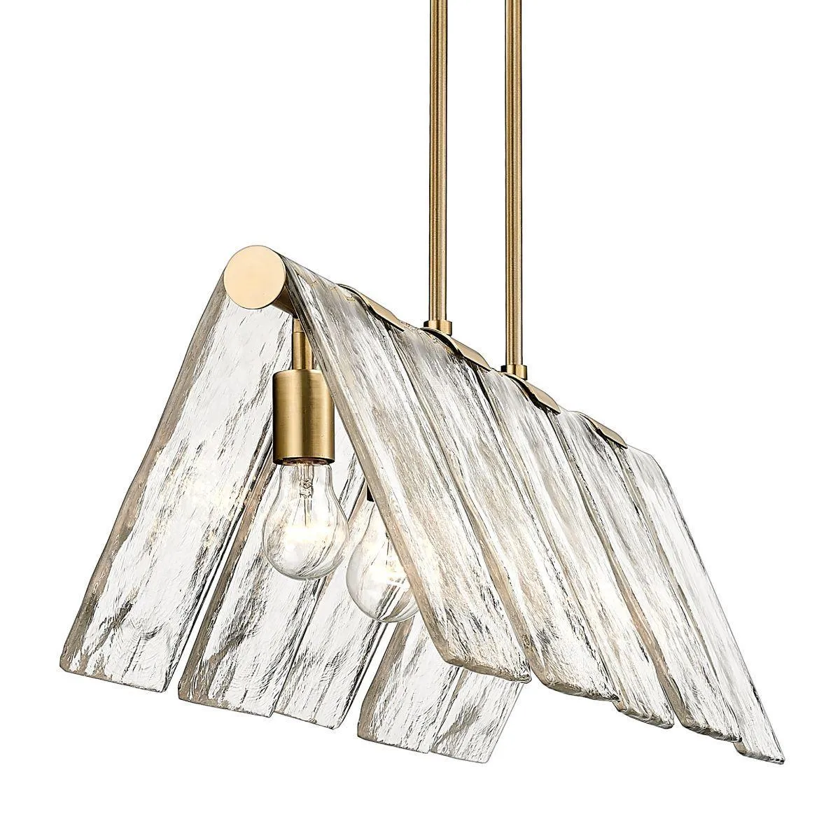 Serenity 38 in. 5 Lights Pendant Light Brass Finish