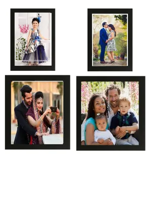 SJM Enterprises Collage Photo Frames, Set of 4,Wall Hanging (4 Pcs Set) Size-8X10, 6X8