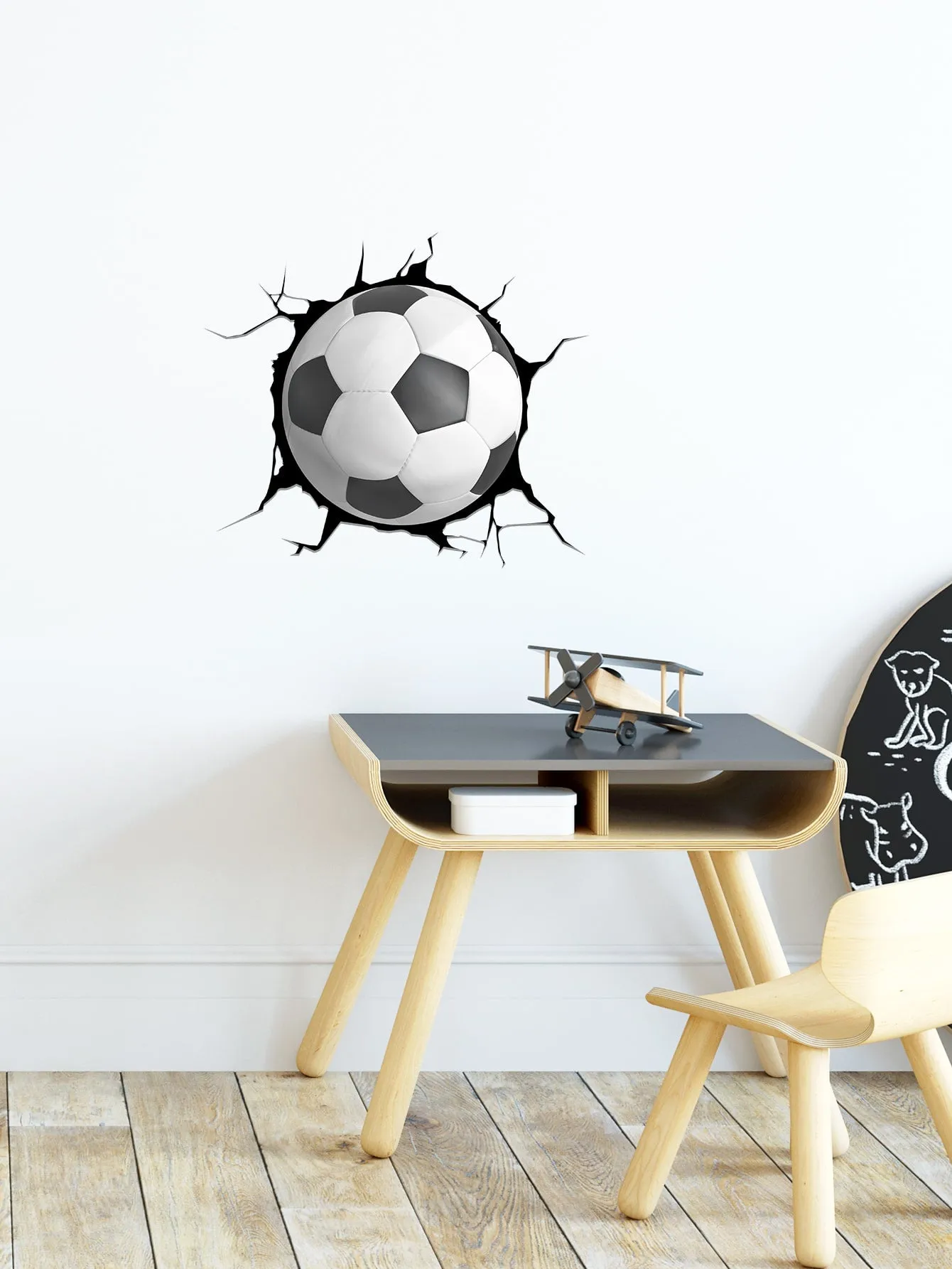 Soccer Ball Wall Sticker Decorative Wall Art Decal Creative Design for Home