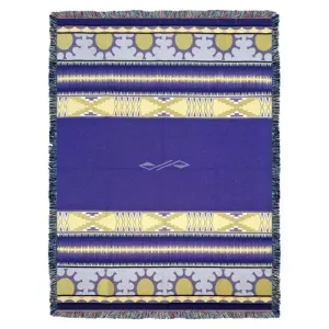 Southwest Concho Springs Plum Woven Cotton Throw Blanket