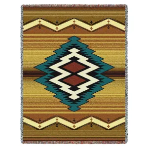 Southwest Maimana Geometric Woven Throw Blanket