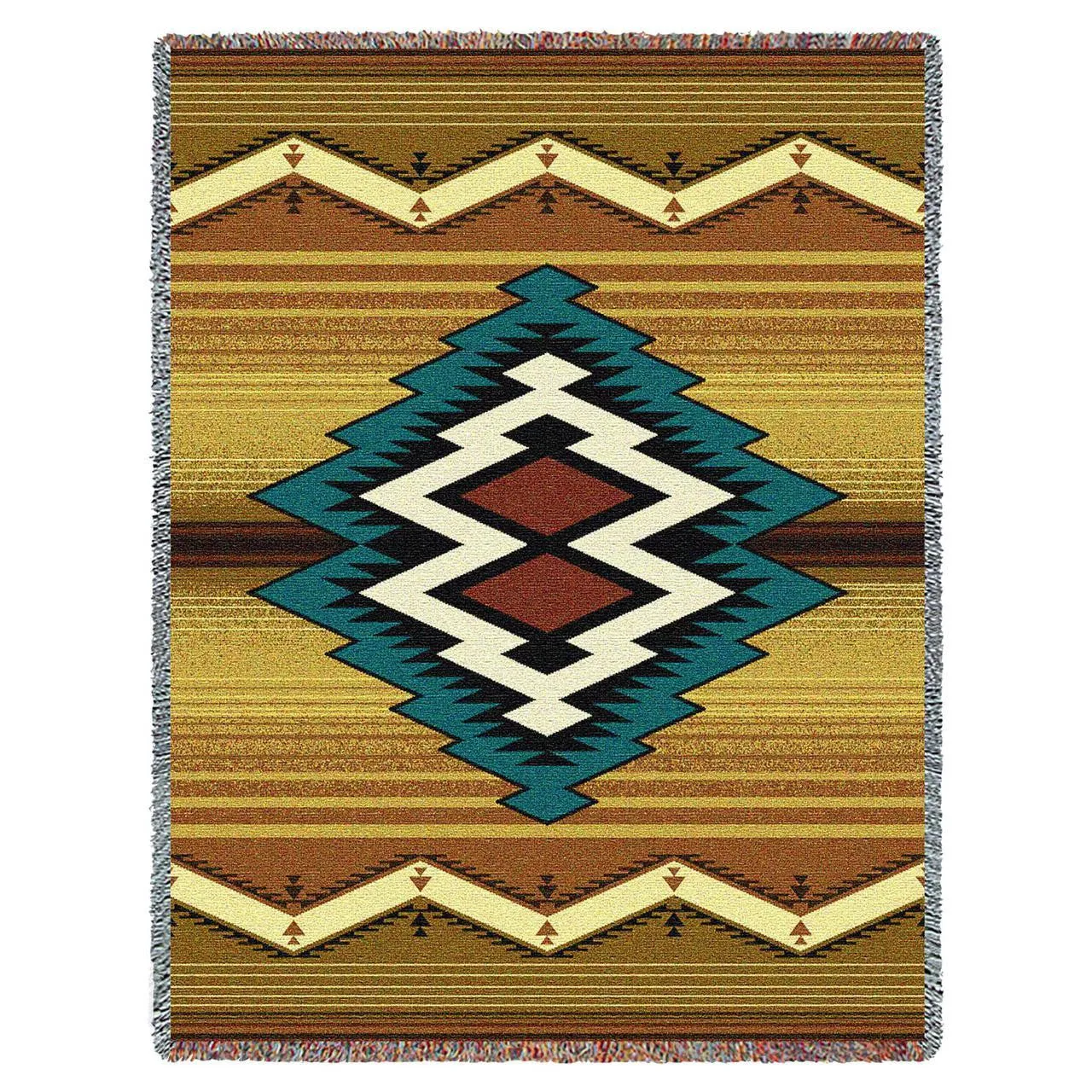 Southwest Maimana Geometric Woven Throw Blanket