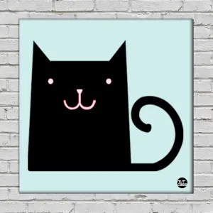 Wall Art Decor Hanging Panels - Lucky Black Cat