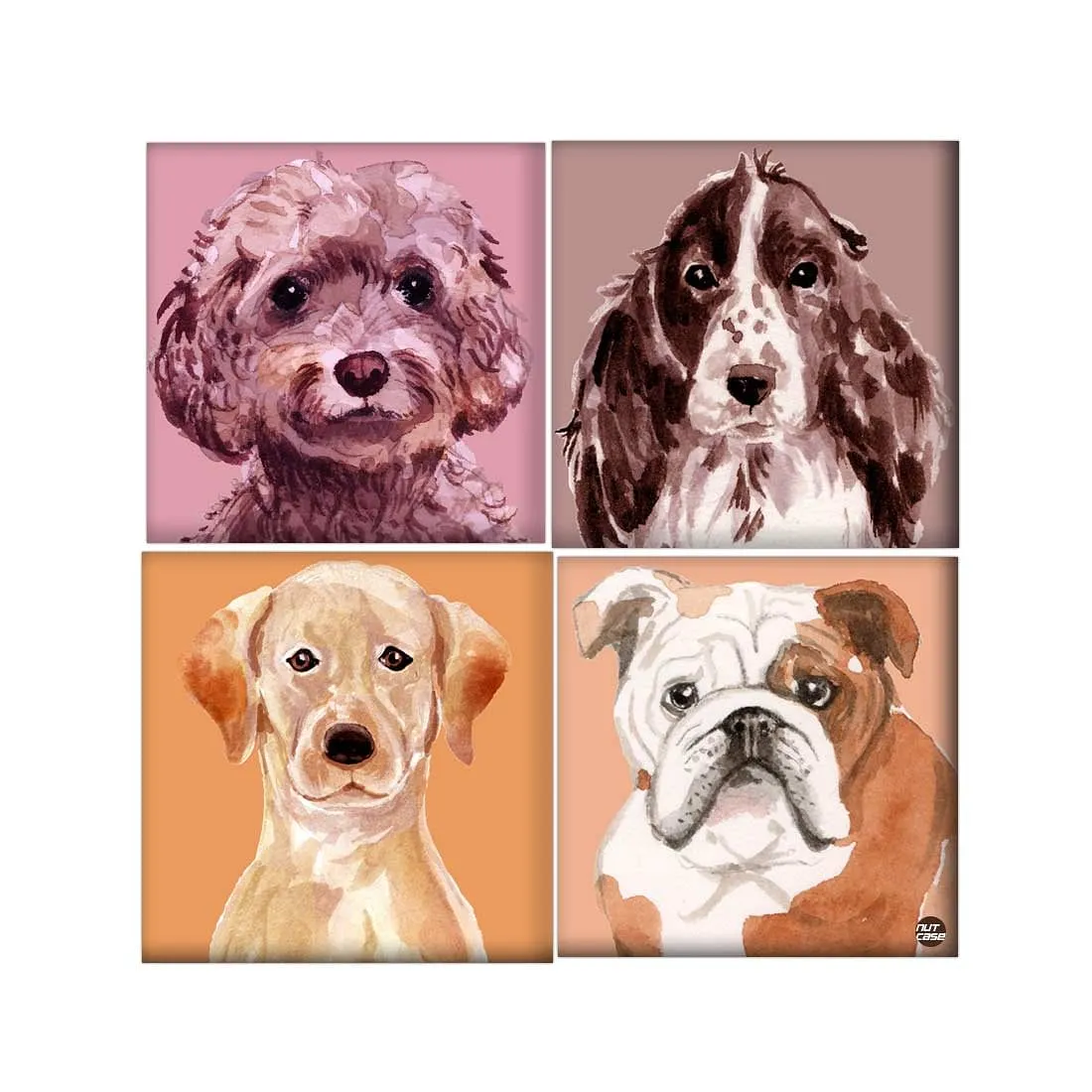 Wall Art Decor Panel For Home - Cute Dogs Face