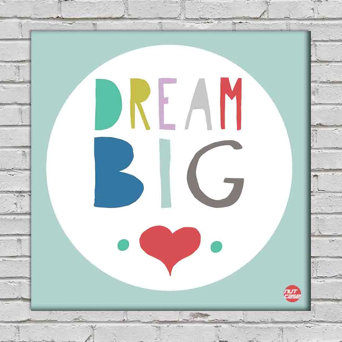 Wall Art Decor Panel For Home - Dream Big Blue