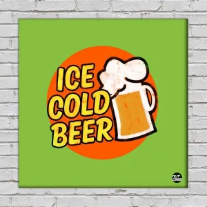 Wall Art Decor Panel For Home - Ice Cold Beer