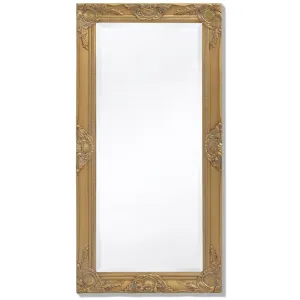 Wall Mirror Baroque Style 100x50 cm Gold