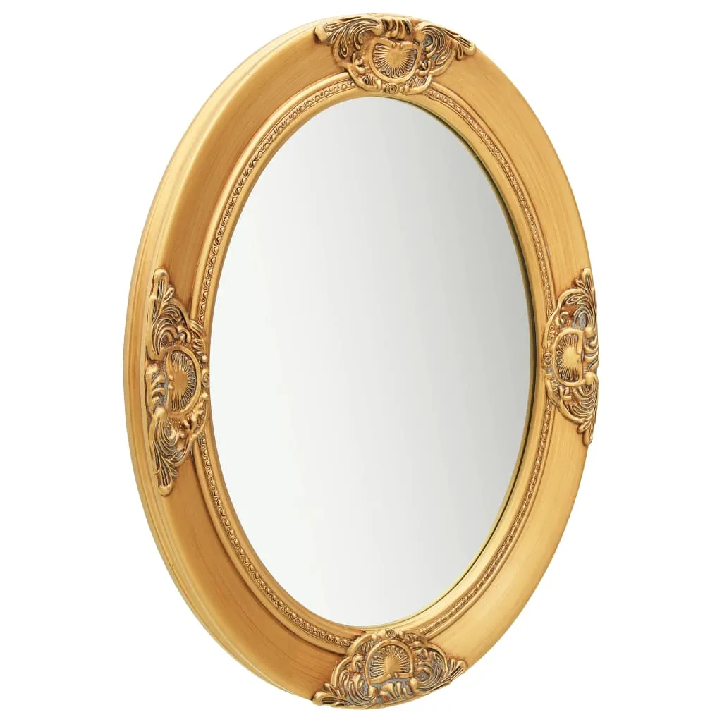 Wall Mirror Baroque Style 50x60 cm Gold