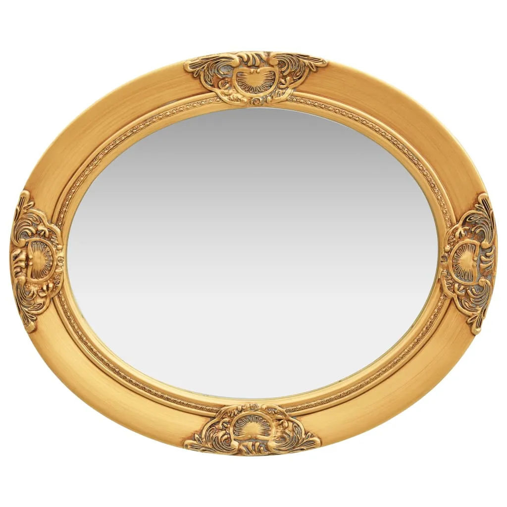 Wall Mirror Baroque Style 50x60 cm Gold